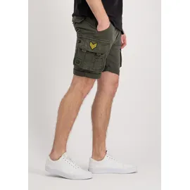 Alpha Industries Herren Crew Short Patch Für Cargos, Greyblack, 36