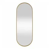 vidaXL Wandspiegel Golden 15x40 cm Oval
