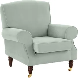 Home Affaire Sessel HOME AFFAIRE "Rennes", grün (mint), B:90cm H:90cm T:93cm, Baumwollmix (50% Baumwolle, 50% Polyester);Samtoptik (100% Polyester), Sessel, Sessel, in Samtoptik oder Baumwoll-Mix