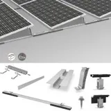 K2 Systems S-Dome Set für 8 Module auf Flachdach PV Unterkonstruktion