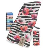 NirvanaShape Strandtuch XXL - Strandhandtuch mit über 32 Strand-Muster - schnelltrocknende Mikrofaser Badetuch, Microfaser Handtuch, Badehandtuch - 200 x 90 cm