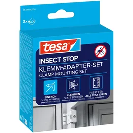 Tesa Insektenschutz-Tür Insect Stop Falt Adapter für Fliegengitter 3 Stück Weiß