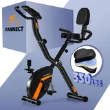 2025 Neu vannect Heimtrainer Fahrrad Klappbar, Magnetwiderstand Einstellbar, Hometrainer Fahrrad Leise & Bequem, Ergometer Heimtrainer Senioren, LCD-Monitor, Faltbare Aufbewahrung, Bis 150KG Belastbar