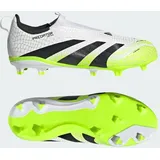 Adidas Predator League Laceless FG/MG Kinder - cloud white/core black/lucid Lemon 36
