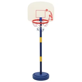 vidaXL Basketballkorb Blau/Gelb/Weiß 90 x 121 cm