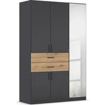 Rauch Drehtürenschrank Maika 136 x 210 x 54 cm Grau