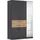 Rauch Drehtürenschrank Maika 136 x 210 x 54 cm Grau