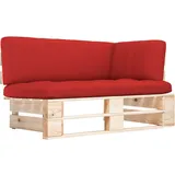 vidaXL Outdoor-Ecksofa Paletten Kiefernholz Imprägniert