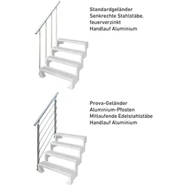 DOLLE Außentreppe Gardentop 216-264 cm Aluminium