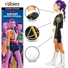 Rubies K-Pop Demon Hunters Rumi Gold Deluxe Kinderkostüm Kinder XS