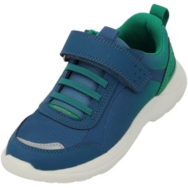 Superfit Rush Sneaker, Blau/Grün 8070, 29 EU Weit