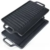 VILDE Gusseisenplatte Grillpfanne 40 x 21 cm