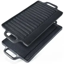 VILDE Gusseisenplatte Grillpfanne 40 x 21 cm