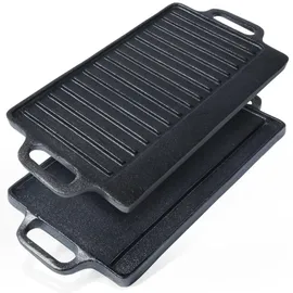 VILDE Gusseisenplatte Grillpfanne 40 x 21 cm
