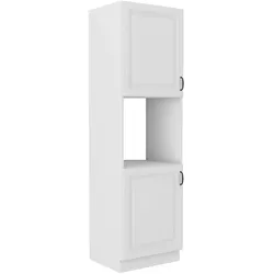 Küchen Backofen Hochschrank 60 cm Stilo Weiss Küchenzeile Küchenblock