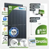 10 kWp FoxEss PV-Anlage 22x Trina 465Wp Glas-Glas 11,52kWh Speicher inkl. Smart ...