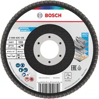 Bosch X451 Fächerschleifscheibe, 115 X 22,23 mm, K120, 15-Stück
