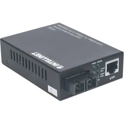 Intellinet 10/100/1000Base-T to 1000Base-LX, SC, Single-Mode, Data Converter
