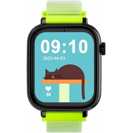 SaveFamily Savewatch Plus 4G BT 47 mm Kunststoffgehäuse Schwarz Sportarmband Fluor One Size