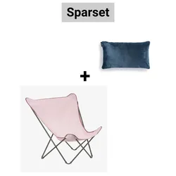 Sparset Pop Up XL Design Outdoor Sessel Rose Tulip (Rose) + Kissen