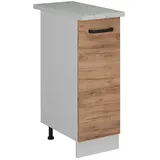 Vicco Apothekerschrank R-Line, Goldkraft Eiche/Weiß - Gold