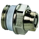 Flamco Luftstopfen C Exclusiv G 3/8" Außengewinde Messing vernickelt Metall Auslauf, schwenkbar