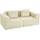 Homcom Couch Polyester 3-Sitzer Beige