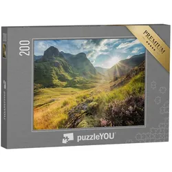 puzzleYOU Puzzle Berge von Glencoe, schottische Highlands, 200 Puzzleteile, puzzleYOU-Kollektionen Schottland