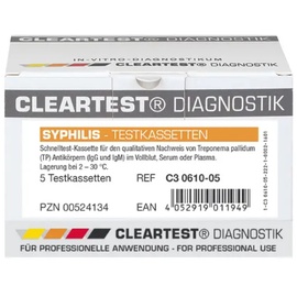 Diaprax Syphilis Cleartest Testkassette Vollblut
