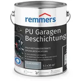 Remmers PU Garagenbeschichtung silbergrau, matt, 5 Liter, Beton- und Bodenfarbe, für Garagen, abriebfest und beständig gegen Weichmacher,