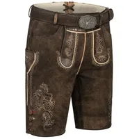 Nübler Trachtenlederhose Lederhose kurz Hansi in Braun von Nübler braun 50