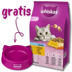WHISKAS Sterile Huhn Chicken 14kg + KATZENNAPF GRATIS!!