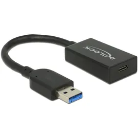 DeLock USB-A auf USB-C Adapter 0,15 m Schwarz