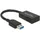 DeLock USB-A auf USB-C Adapter 0,15 m Schwarz