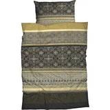 Traumschlaf Bettwäsche Giuliana anthrazit gold 155x220+80x80 cm
