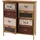 MCW Apothekerkommode 80 x 94 x 35 cm Rot/Blau
