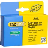 Tacwise 1220 Edelstahlklammern 140/12mm Edelstahl VE=2000 Stück),