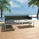 vidaXL Garten-Lounge-Set schwarz 42815