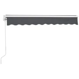 en casa® Gelenkarmmarkise Bitonto 350 x 250 cm dunkelgrau