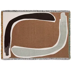 Ferm Living - Pose Tapestry Blanket Coffee - 170 cm - 120 cm