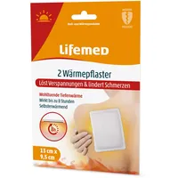 Lifemed Wärmepflaster 9,5 cm x 13 cm Weiss in