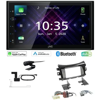 JVC Autoradio Apple CarPlay DAB+ für Nissan NP300 Navara Pick-up ab 2016 piano