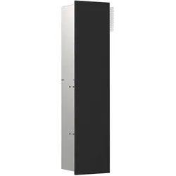 Kronenbach Cube Design WC-Modul 73 cm - Unterputz, Glasfront, Anschlag links, Accessoires, schwarz matt