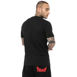 TapouT Herren T-Shirt normale Passform Splashed schwarz|rot M