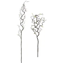 I.GE.A. Kunstblume I.GE.A. "Korkenzieherzweig Künstlicher Dekozweig", braun, B:10cm H:115cm L:6cm, Kunststoff, Kunstpflanzen, Kunstzweig, 2er Set