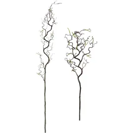 I.GE.A. Kunstblume I.GE.A. "Korkenzieherzweig Künstlicher Dekozweig", braun, B:10cm H:115cm L:6cm, Kunststoff, Kunstpflanzen, Kunstzweig, 2er Set