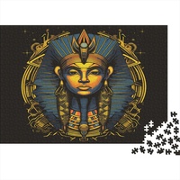 Hölzern Puzzle 2023, Adventskalender Puzzle 300 Hölzern Teile Weihnachtskalender 2023 Männer Frauen Geschenke Jigsaw Puzzle Adventskalender Geschenke - Ägyptischer Pharao