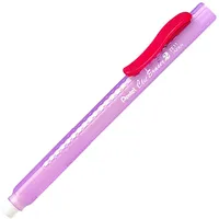 Pentel ZE11T-B "ClicEraser 2" Radierstift, ClicEraser2 rot, 12 Stück