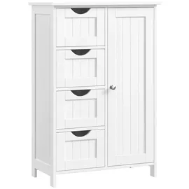 VASAGLE Badschrank LHC41W weiß 55,0 x 28,5 x 82,0 cm