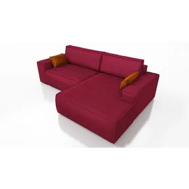 mebloland Ecksofa TOR mit Schlaffunktion. Farbe: Red. - Rot